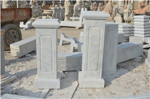 Jade White Marble Balustrade & Railings