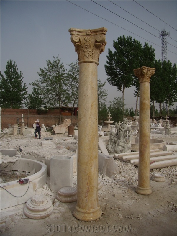Solid Travertine Column Wcl-14