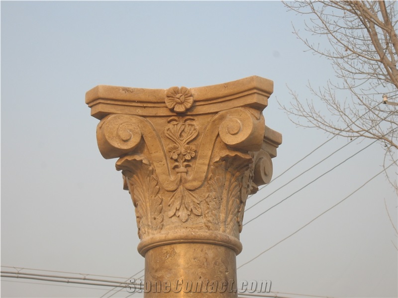 Solid Travertine Column Wcl-14