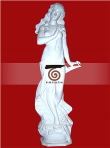 White Jade Marble Statue