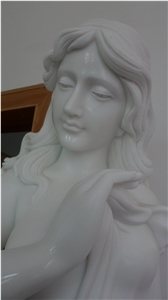 White Jade Marble Statue