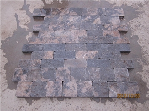 Brown Limestone Cubes,Golden Beach Cube Stone & Paver