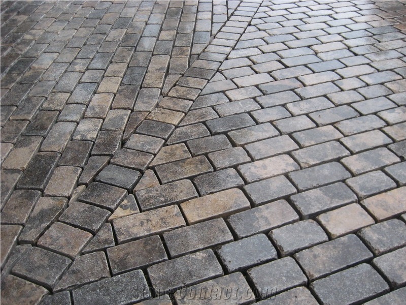 Brown Limestone Cubes,Golden Beach Cube Stone & Paver