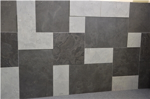 China Blue Limestone Wall Facade Slabs & Tiles