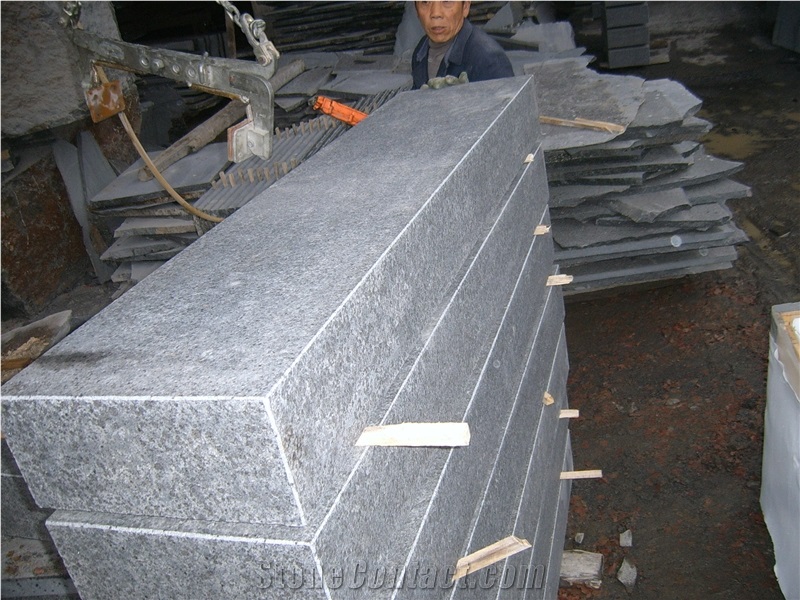 Dark Grey Flamed G654 Slabs & Tiles, G654 Granite Slabs & Tiles