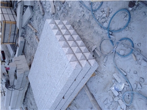 G341 Granite Bush Hammered Columns with Caps Garden & Palisade