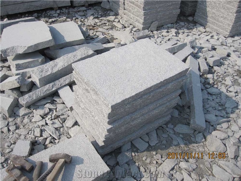 G341 Granite Bush Hammered Paving Tiles