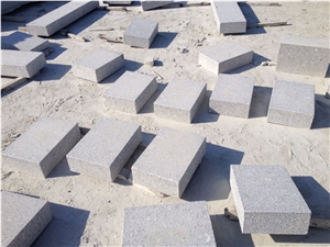 G341 Granite Flamed Block Steps