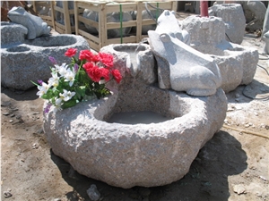 G341 Grey Granite Flower Pots G341 Grey Granite Flower Pots