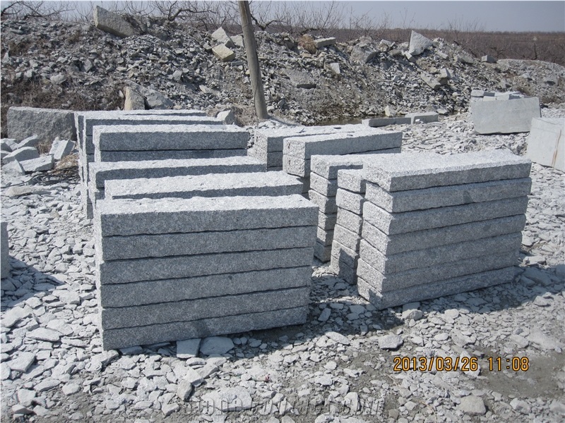 G341 Hand-Made Curbs with Chamfer, G341 Granite Curbs