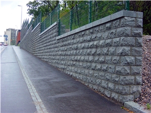 G341 Light Granite Mushroomed Wall Stone
