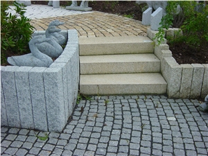 G350 Granite Bush Hammered Block Steps
