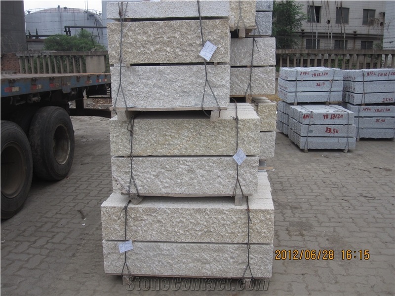 G350 Yellow Granite Palisade,Pineappled and B.H.