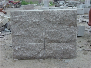 G354 Red Granite Mushroomed Stone