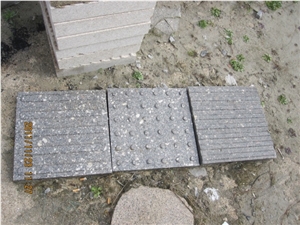 G375 Grey Granite with Tactiles Pavers