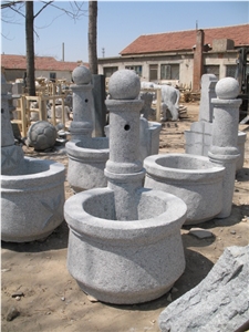 Granite Fountains Garden, G341 Grey Granite Fountain