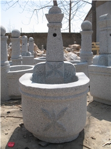 Granite Fountains Garden, G341 Grey Granite Fountain