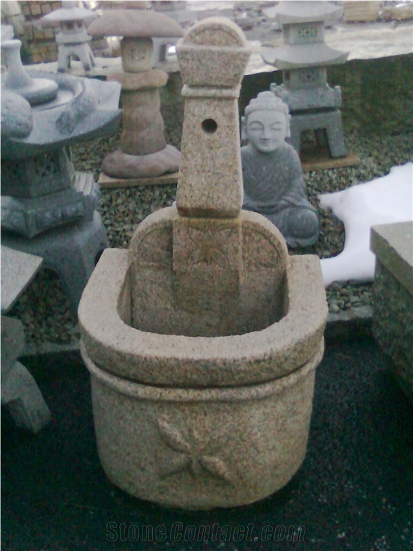 Granite Fountains Garden, G341 Grey Granite Fountain
