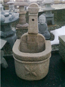 Granite Fountains Garden, G341 Grey Granite Fountain