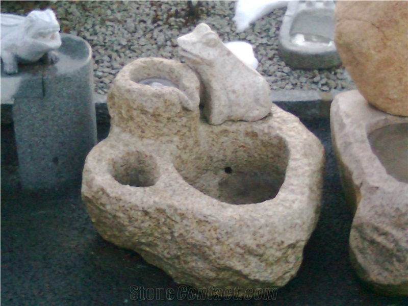 Granite Fountains Garden, G341 Grey Granite Fountain