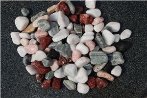 Granite Pebbles with Multi-Color