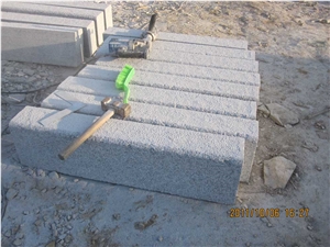 Light Grey Kerbs Finely Bushhammered,G341 Granite Kerbs