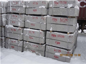 Road Stone Natural Light Grey G375 Granite Kerbstone
