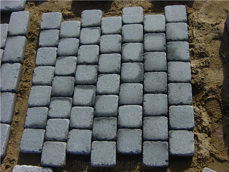 Tumbled G341 Light Grey Granite Pavers