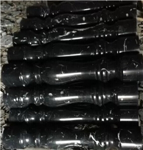 Black Marble Baluster, Chinese Stone Railing with High Quality