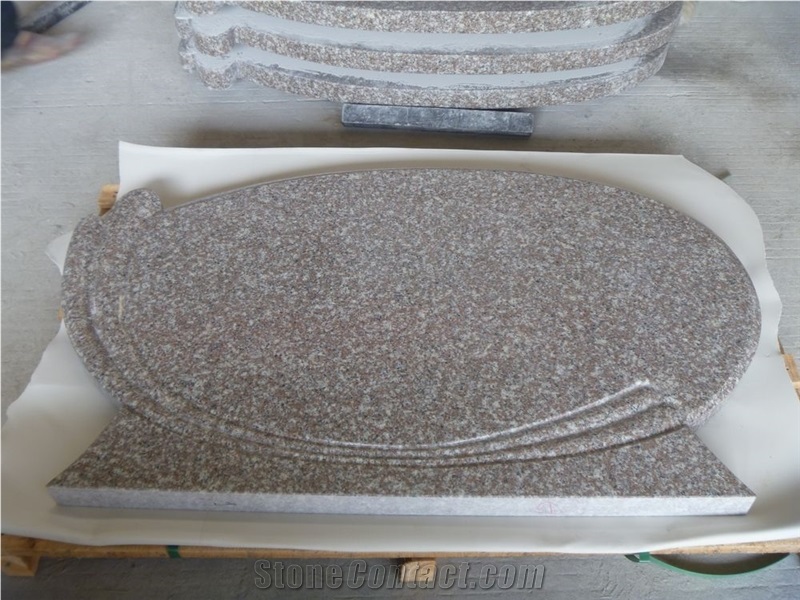 Pink G664 Granite Tombstone,China Granite Monument,Double Monuments,Engraved Gravestone