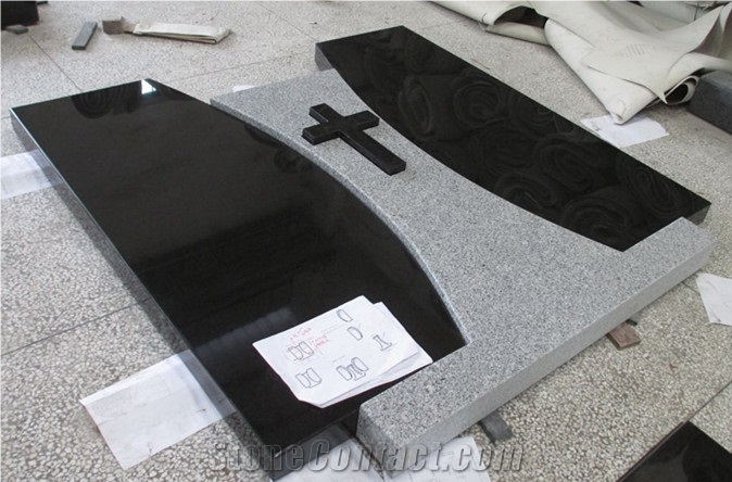 Shanxi Black Granite Monument,China Black Granite Tombstone,Black Granite Memorial