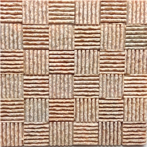 Lsn007 Mosaic Rodon Dizzy Pink Marble Mosaic Backsplash