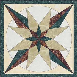 Waterjet Medallion,Marble Flooring,Stone Carpet,Square Shape Medallion