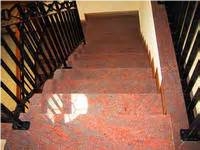 Multicolor Red Granite Stairs & Steps,India Red Granite Stair Risers & Treads