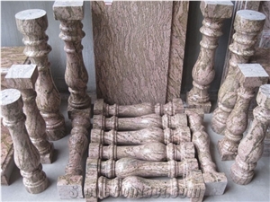 Red Dragon Granite Balustrades,Brazil Red Granite Handrail
