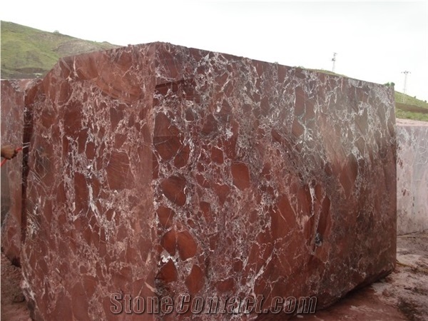 Rosso Levanto Marble Blocks,Italy Red Marble Block