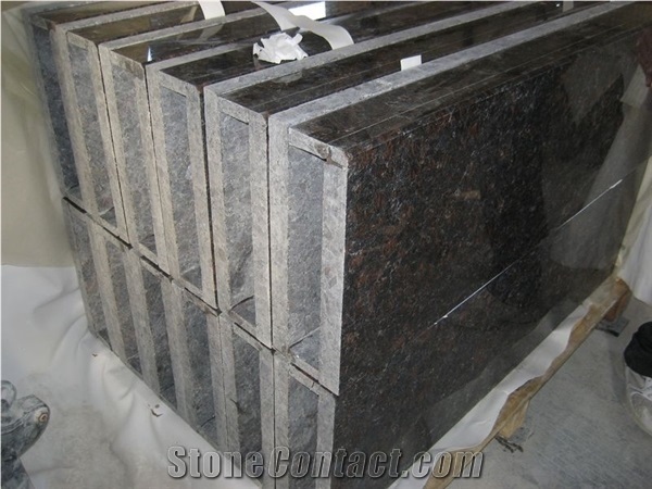 Tan Brown Granite Stairs & Steps,India Brown Polished Granite Stair &Treads