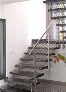 Vizag Blue Granite Stairs & Steps,India Blue Granite Stair Risers & Treads