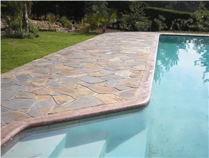 Slate Flagstone,Random Flagstones, Piedra Laja Oxidada Slate Random Flagstones