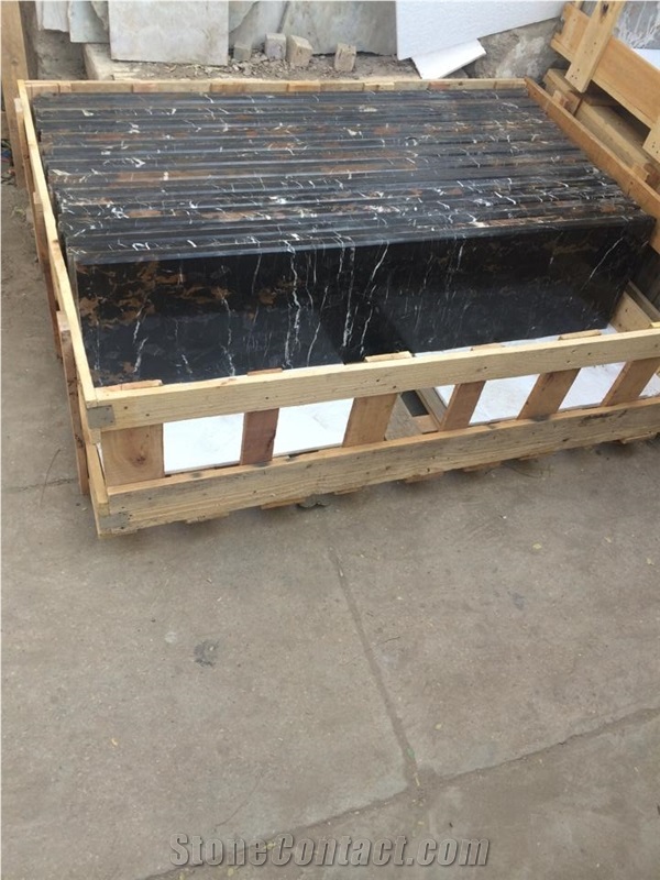 Black and Gold Marble Tiles, Black Gold Marble