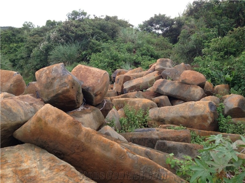 Hainan Grey Basalt Blocks, China Grey Basalt