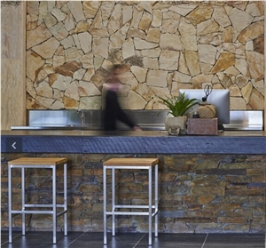 Loose Walling,Solid Corners, China Yellow Sandstone Building & Walling