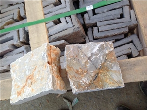 Loose Walling,Solid Corners, China Yellow Sandstone Building & Walling