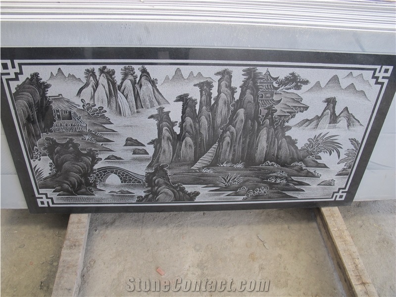 Mongolian Black Basalt Art Works