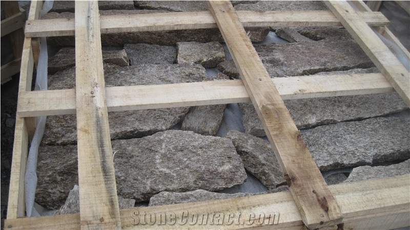 Tiger Skin Loose Walling and Corners, Tiger Skin Yellow Granite Building & Walling