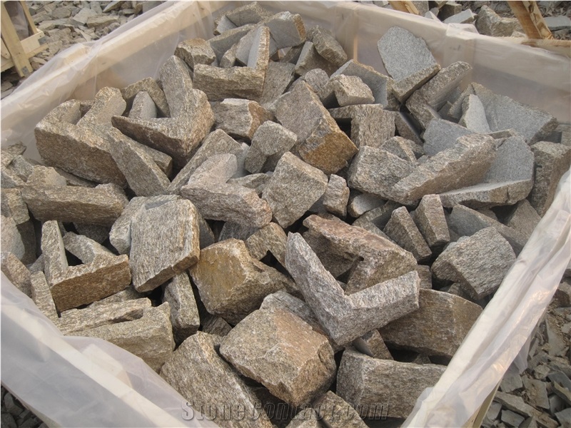 Tiger Skin Loose Walling and Corners, Tiger Skin Yellow Granite Building & Walling