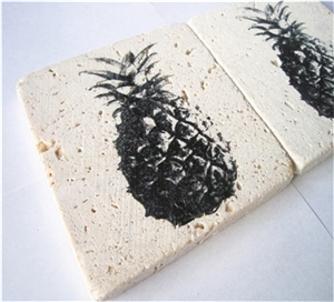 Marble Cup Mat,China Balck Marble Kitchen Accessories