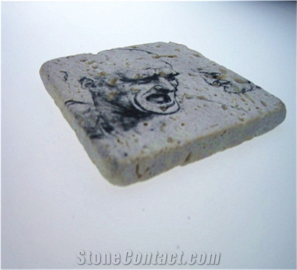 Marble Cup Mat,China Balck Marble Kitchen Accessories