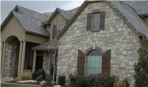 Plaza Gray Limestone Thin Veneer Wall Cladding