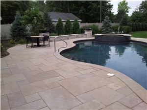Harvest Straw Limestone Pool Pavers